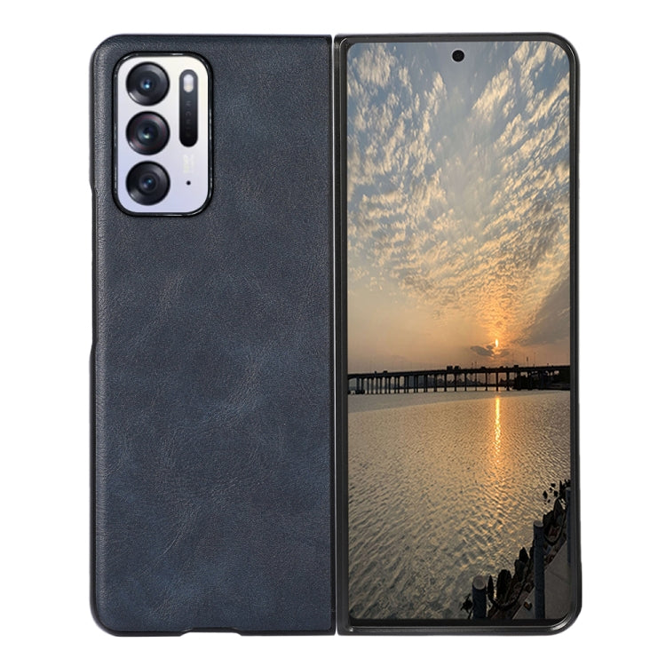 For OPPO Find N Cowhide Texture PU Phone Case