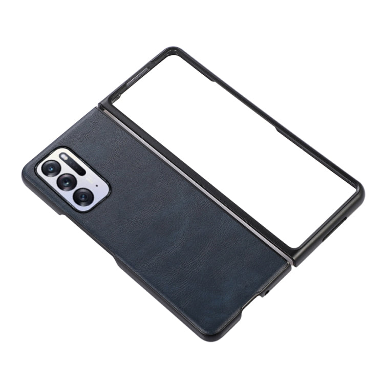 For OPPO Find N Cowhide Texture PU Phone Case