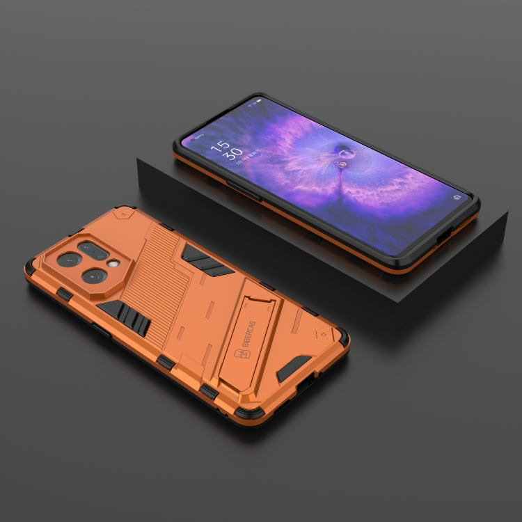 For OPPO Find X5 Punk Armor 2 in 1 PC + TPU Shockproof Phone Case with Invisible Holder