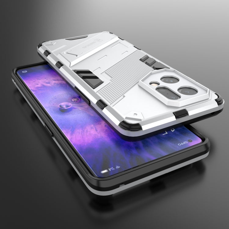 For OPPO Find X5 Punk Armor 2 in 1 PC + TPU Shockproof Phone Case with Invisible Holder