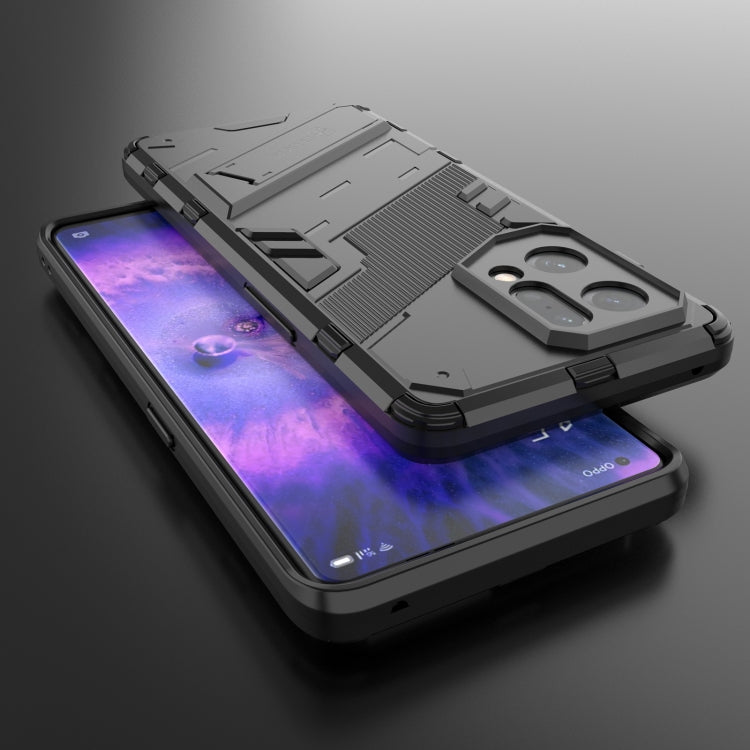 For OPPO Find X5 Punk Armor 2 in 1 PC + TPU Shockproof Phone Case with Invisible Holder