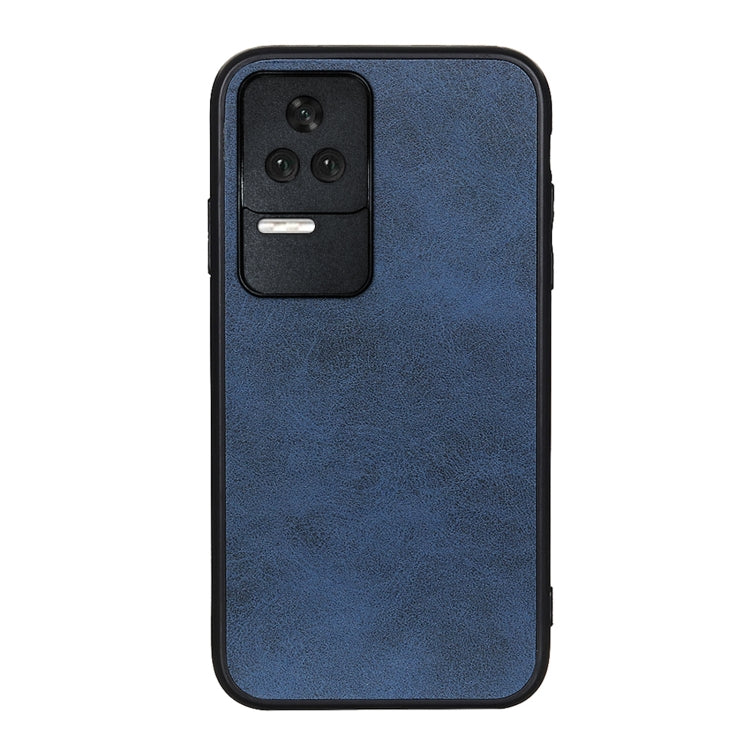 For Xiaomi Redmi K40S 5G Two-color Cowhide Texture PU Shockproof Phone Case