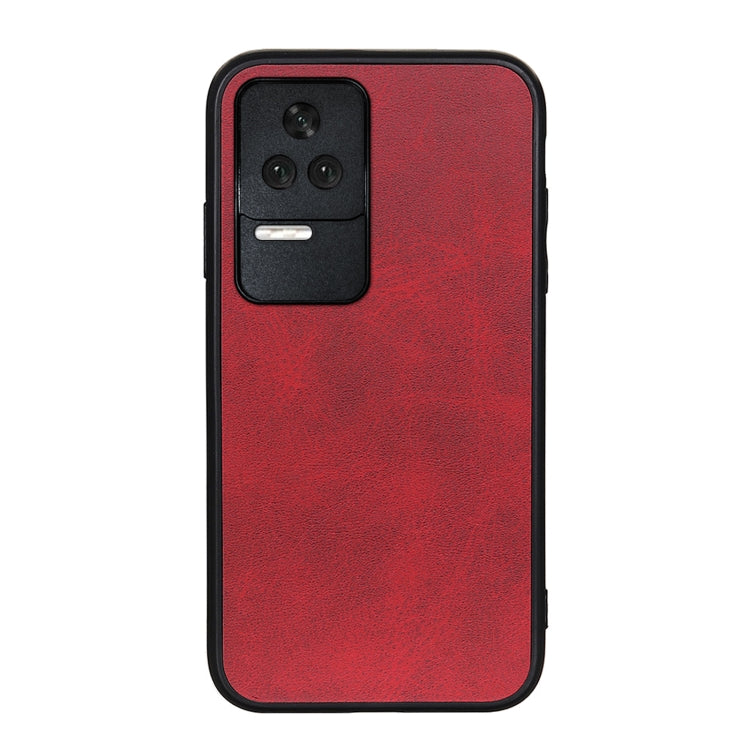 For Xiaomi Redmi K50/K50 Pro Fine Hole Version Two-color Cowhide Texture PU Shockproof Phone Case