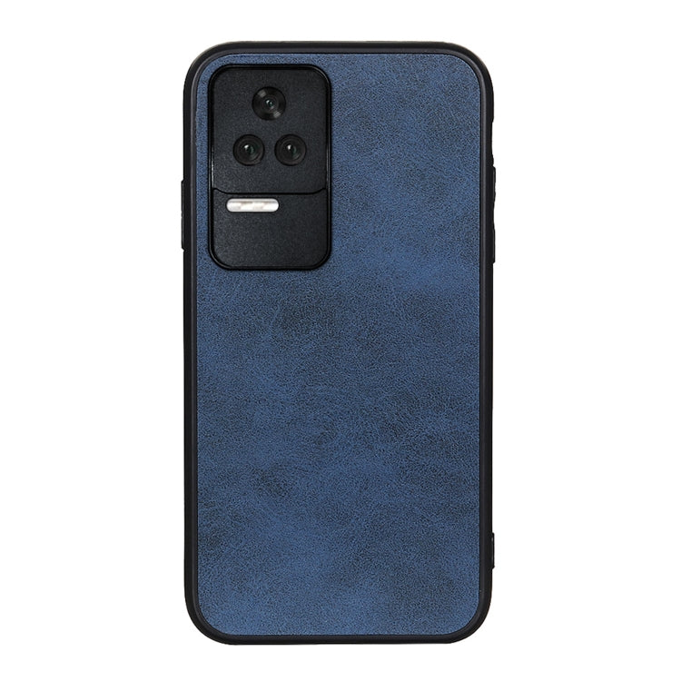 For Xiaomi Redmi K50/K50 Pro Fine Hole Version Two-color Cowhide Texture PU Shockproof Phone Case