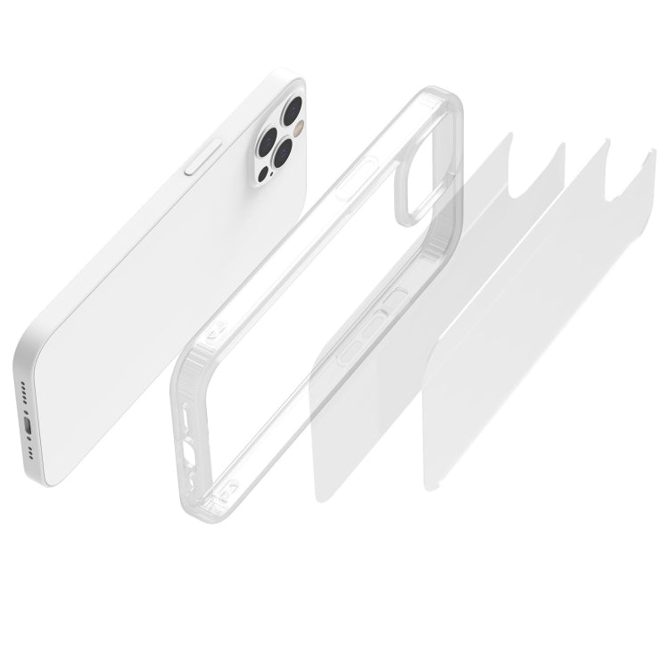 For iPhone 12 / 12 Pro Kingsteel Wolf Glass Phone Case