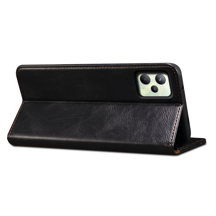 For Xiaomi Redmi 10C Oil Wax Crazy Horse Texture Leather Phone Case