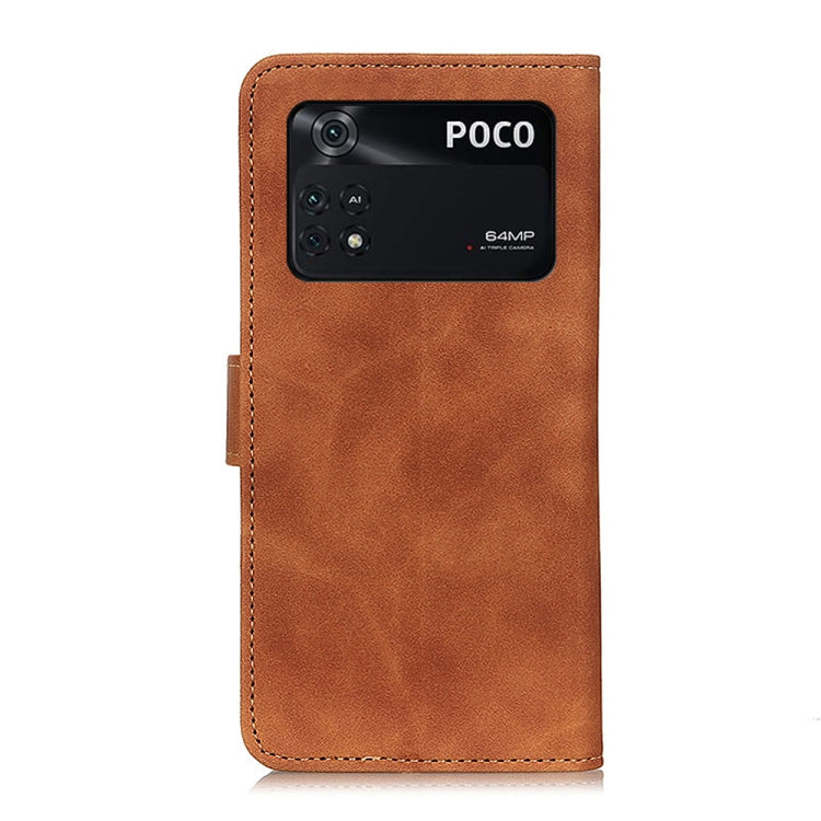For Xiaomi Poco M4 Pro 4G KHAZNEH Retro Texture Horizontal Flip Leather Phone Case
