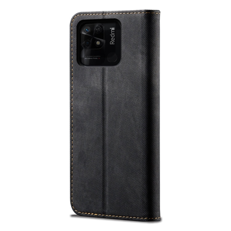 For Xiaomi Redmi 10C Denim Texture Leather Phone Case