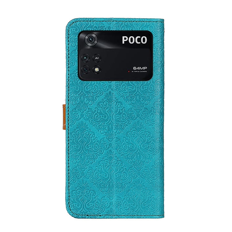 For Xiaomi Poco M4 Pro 4G European Floral Embossed Leather Phone Case