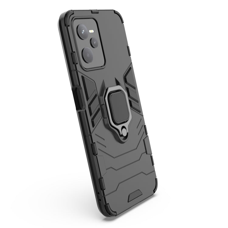 For Realme C35 Shockproof PC + TPU Protective Phone Case with Magnetic Ring Holder