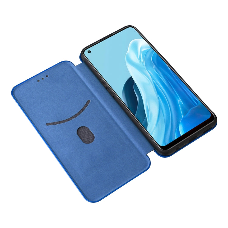 For OPPO Find X5 Lite Carbon Fiber Texture Leather Phone Case