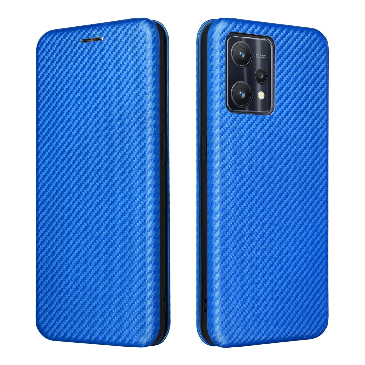 For OPPO Realme 9 Pro Carbon Fiber Texture Leather Phone Case