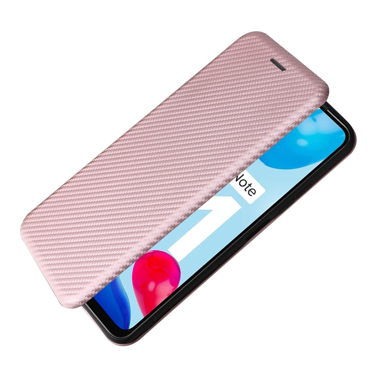 For Xiaomi Redmi Note 11 4G / Note 11S 4G Carbon Fiber Texture Leather Phone Case