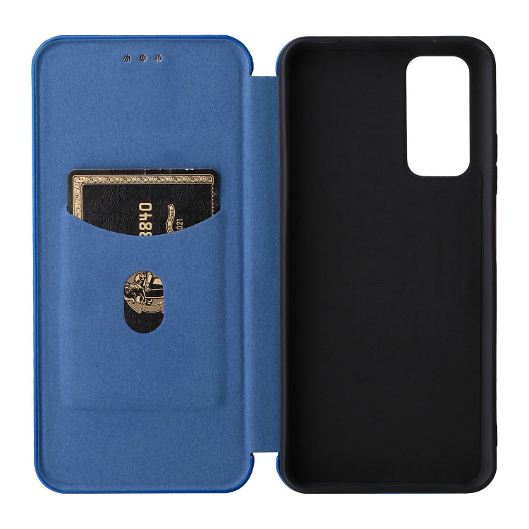 For Xiaomi Redmi Note 11 4G / Note 11S 4G Carbon Fiber Texture Leather Phone Case