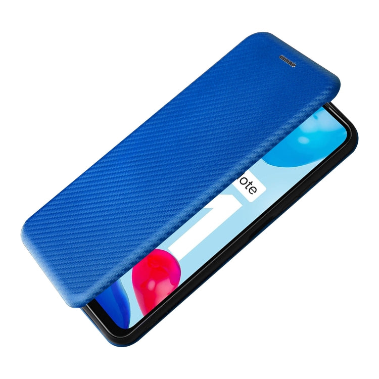 For Xiaomi Redmi Note 11 4G / Note 11S 4G Carbon Fiber Texture Leather Phone Case