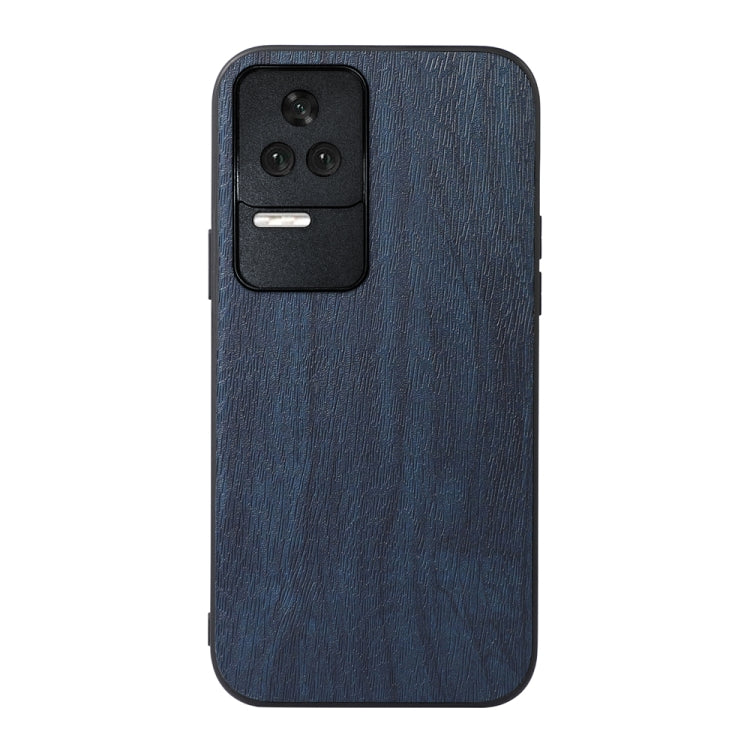 For Xiaomi Redmi K40S 5G Wood Texture PU Phone Case