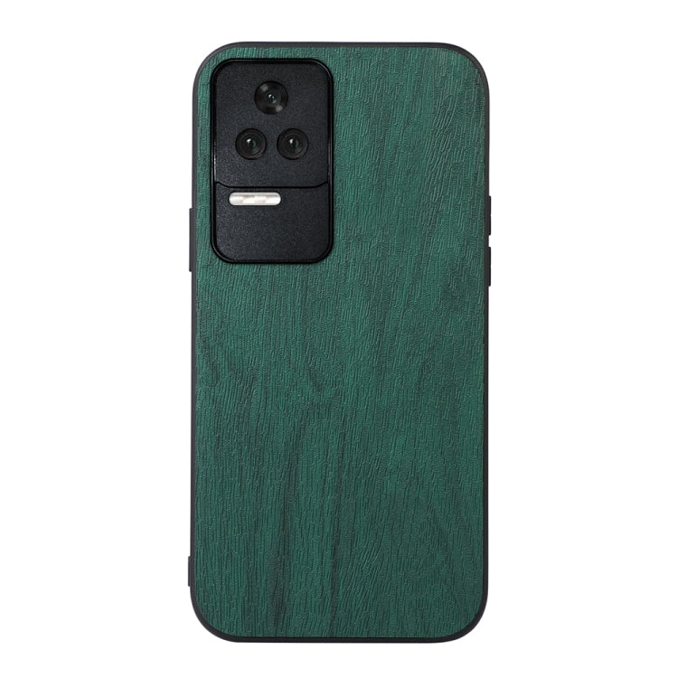 For Xiaomi Redmi K40S 5G Wood Texture PU Phone Case