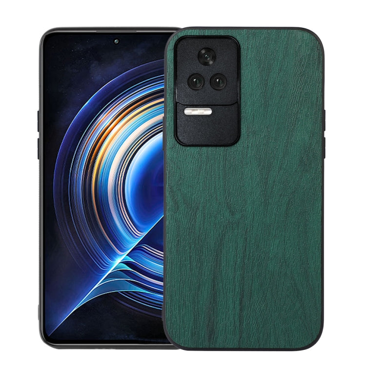 For Xiaomi Redmi K50 / K50 Pro 5G Wood Texture PU Phone Case