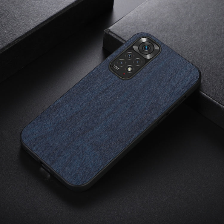 For Xiaomi Redmi Note 11 4G / Note 11S Wood Texture PU Phone Case