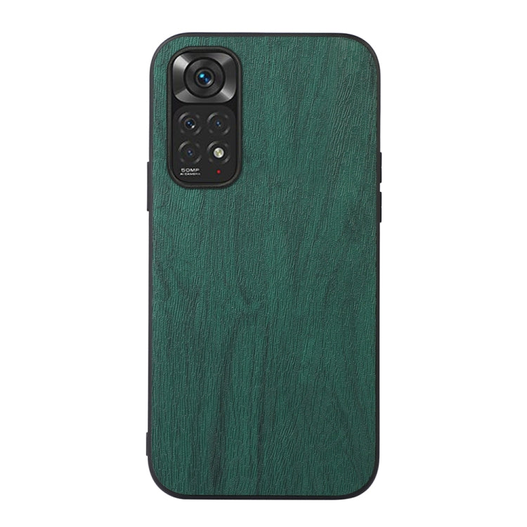 For Xiaomi Redmi Note 11 4G / Note 11S Wood Texture PU Phone Case