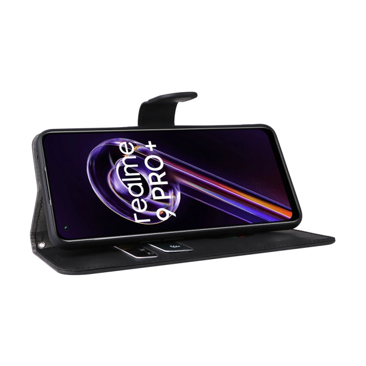 For OPPO Realme 9 Pro+ Skin Feel Magnetic Buckle Calf Texture Leather Phone Case