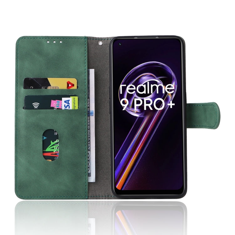 For OPPO Realme 9 Pro+ Skin Feel Magnetic Buckle Calf Texture Leather Phone Case