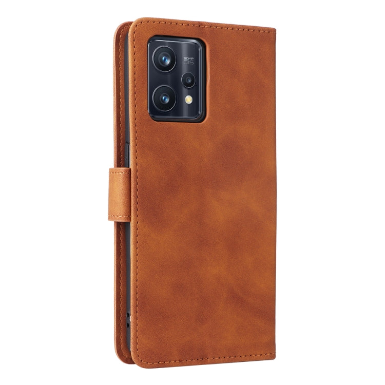 For OPPO Realme 9 Pro+ Skin Feel Magnetic Buckle Calf Texture Leather Phone Case