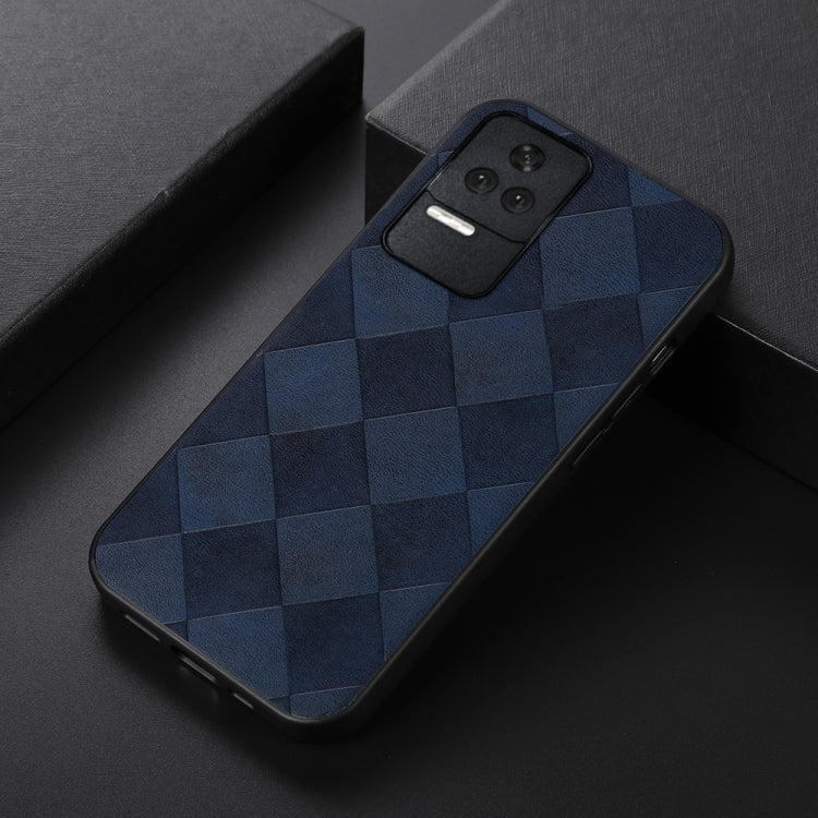 For Xiaomi Redmi K40S 5G Weave Plaid PU Phone Case