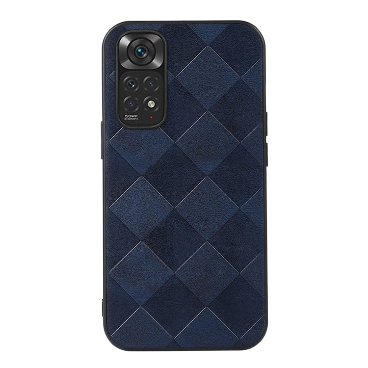 For Xiaomi Redmi Note 11 4G / Note 11S Weave Plaid PU Phone Case