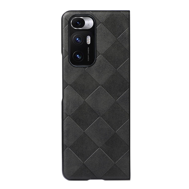 For Xiaomi Mi Mix Fold Weave Plaid PU Phone Case