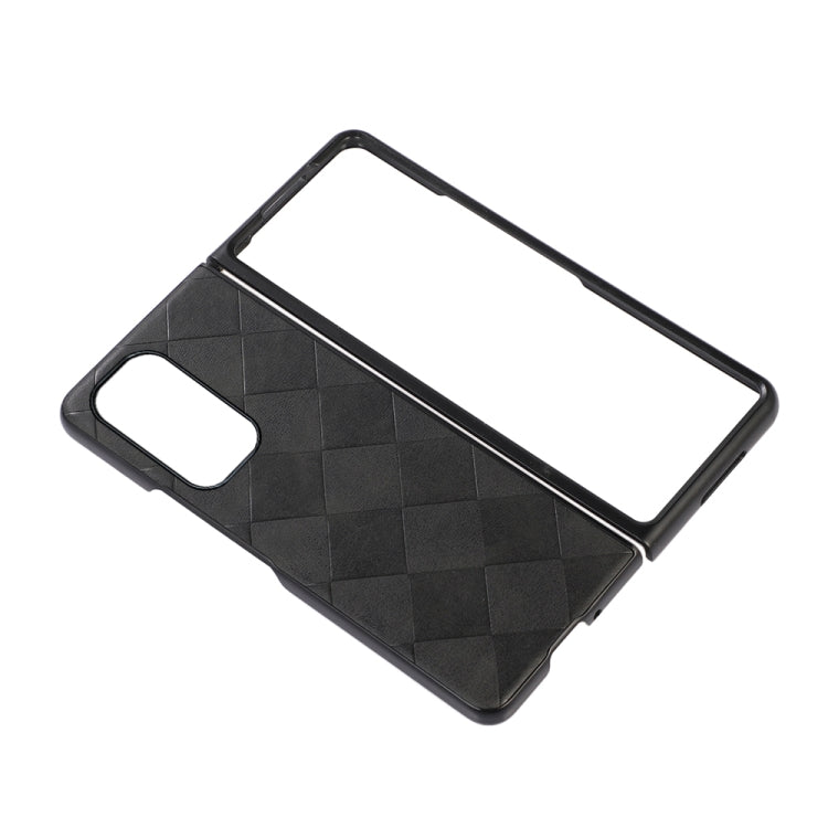 For Xiaomi Mi Mix Fold Weave Plaid PU Phone Case