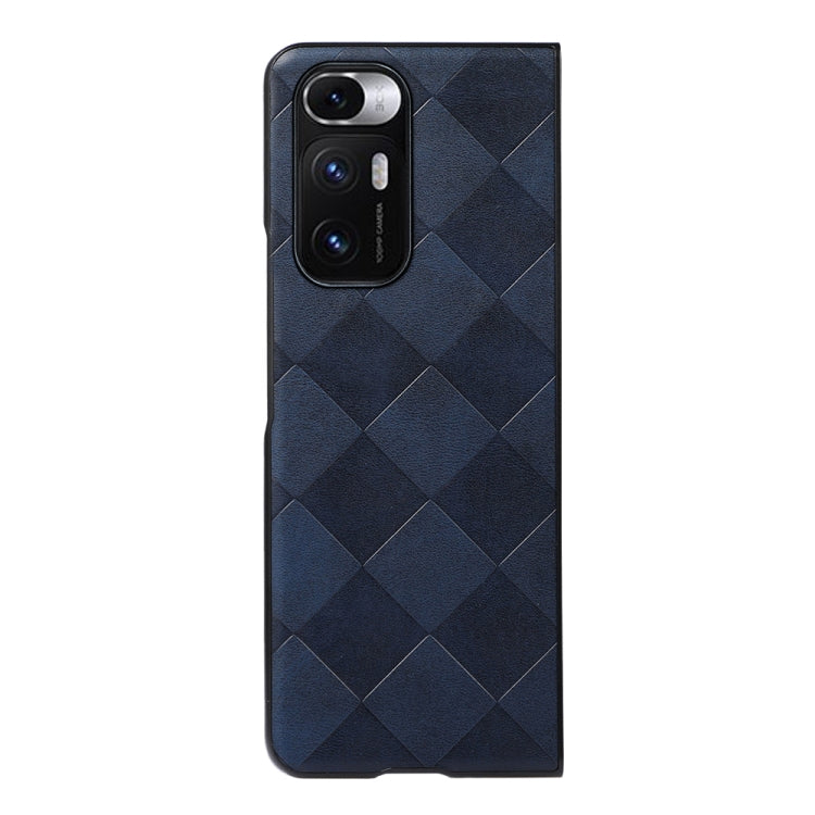 For Xiaomi Mi Mix Fold Weave Plaid PU Phone Case