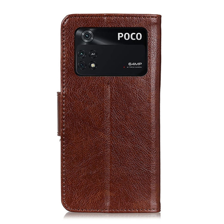 For Xiaomi Poco M4 Pro Nappa Texture Horizontal Flip Leather Phone Case