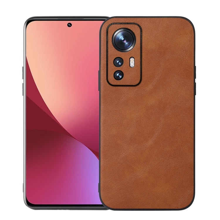 For Xiaomi 12 Pro Cowhide Texture PU Phone Case