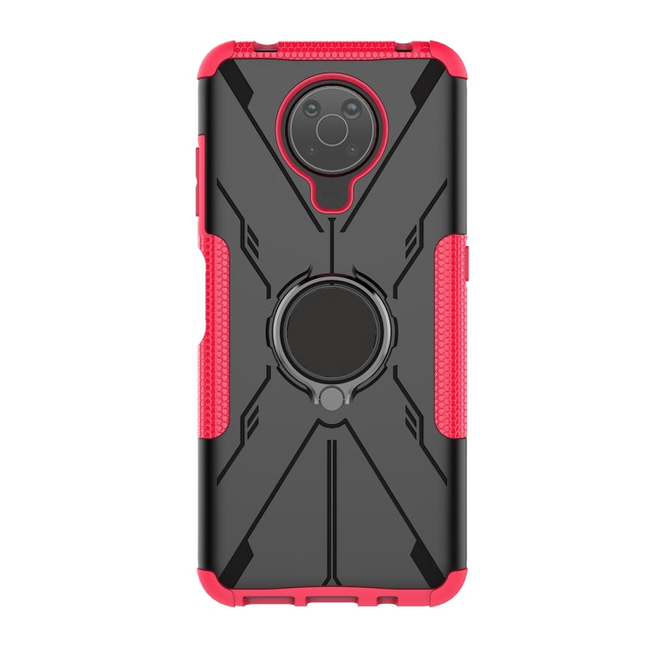 For Nokia G10 / G20 Armor Bear Shockproof PC + TPU Phone Protective Case with Ring Holder