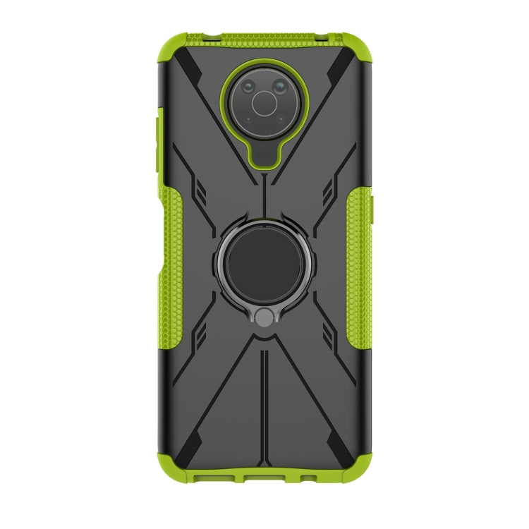 For Nokia G10 / G20 Armor Bear Shockproof PC + TPU Phone Protective Case with Ring Holder