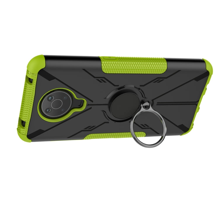 For Nokia G10 / G20 Armor Bear Shockproof PC + TPU Phone Protective Case with Ring Holder