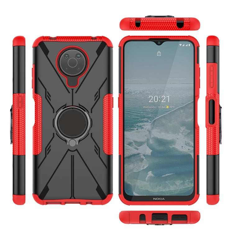 For Nokia G10 / G20 Armor Bear Shockproof PC + TPU Phone Protective Case with Ring Holder