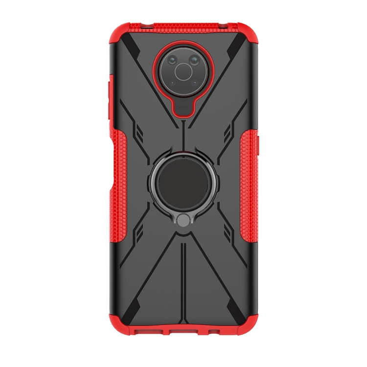 For Nokia G10 / G20 Armor Bear Shockproof PC + TPU Phone Protective Case with Ring Holder