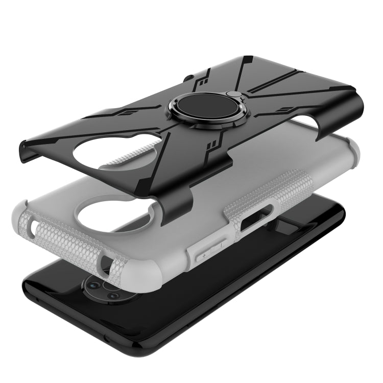 For Nokia G10 / G20 Armor Bear Shockproof PC + TPU Phone Protective Case with Ring Holder