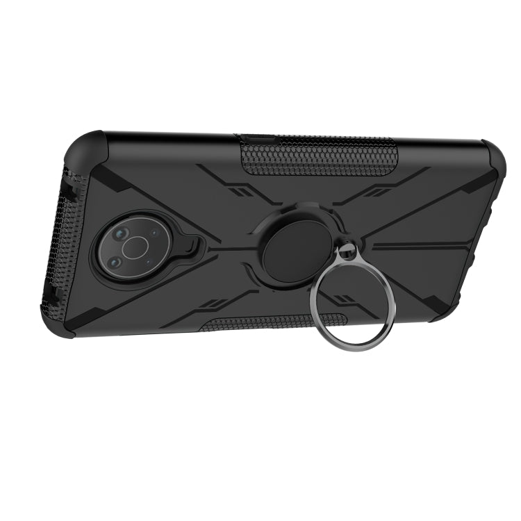 For Nokia G10 / G20 Armor Bear Shockproof PC + TPU Phone Protective Case with Ring Holder