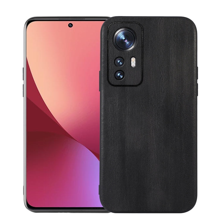 For Xiaomi 12 Pro Yellow Cow Texture PU Phone Case
