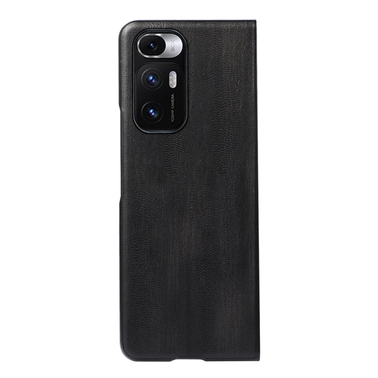 For Xiaomi Mi Mix Fold Yellow Cow Texture PU Phone Case