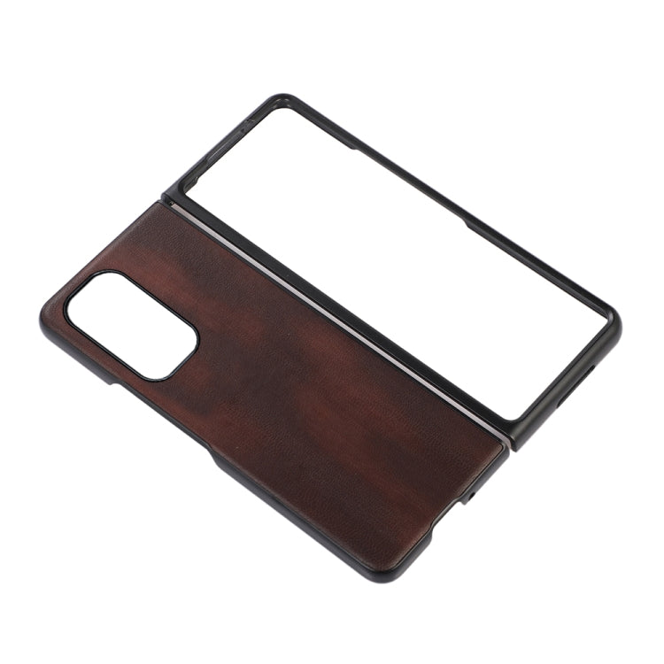 For Xiaomi Mi Mix Fold Yellow Cow Texture PU Phone Case