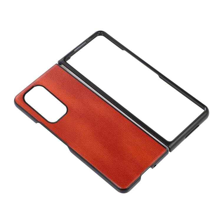 For Xiaomi Mi Mix Fold Yellow Cow Texture PU Phone Case