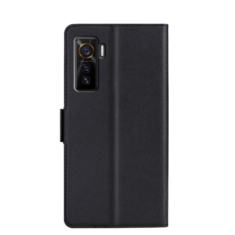 For vivo iQOO 5 5G Ultra-thin Voltage Side Buckle PU + TPU Leather Phone Case