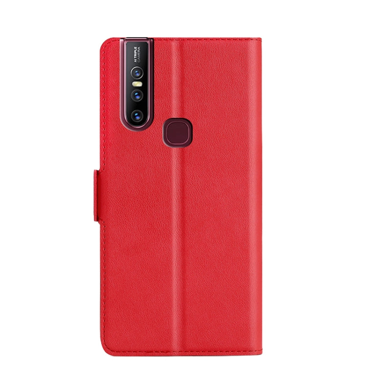 For vivo V15 Ultra-thin Voltage Side Buckle PU + TPU Leather Phone Case