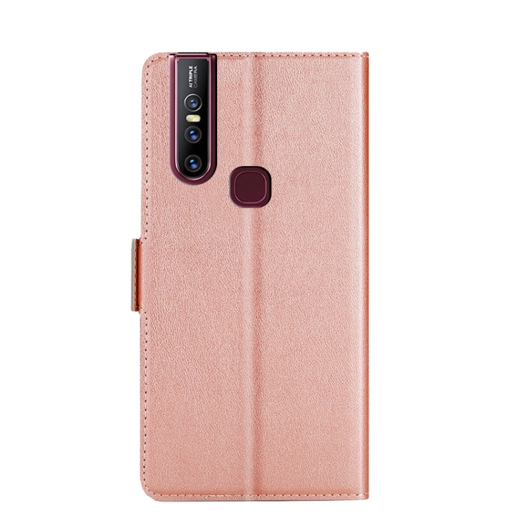 For vivo V15 Ultra-thin Voltage Side Buckle PU + TPU Leather Phone Case