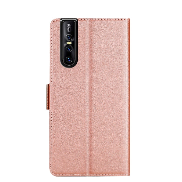 For vivo V15 Pro Ultra-thin Voltage Side Buckle PU + TPU Leather Phone Case