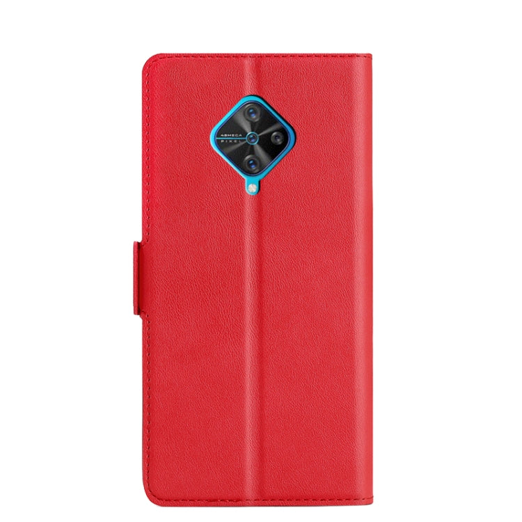 For vivo V17 / S1 Pro / Y9s Ultra-thin Voltage Side Buckle PU + TPU Leather Phone Case